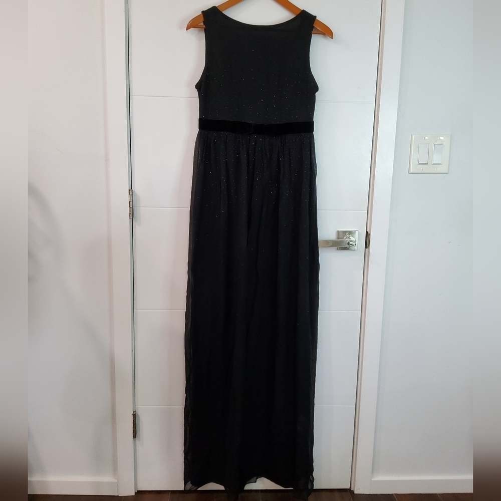 St John Black Evening Full Length Dress Size M